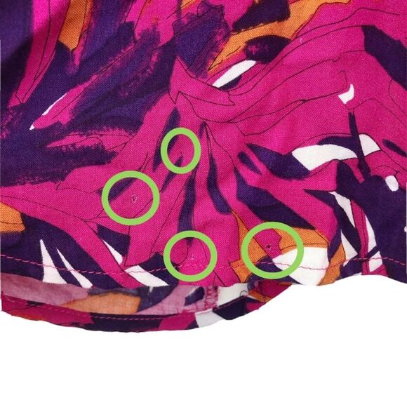 MINKPINK Abstract Print V Neck Tank Top 12 FLAWED - Picture 7 of 8